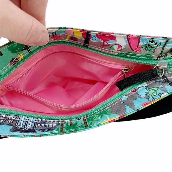 Tiny Shoulder Purse with “Frog Town” Graphics - Picture 7 of 10